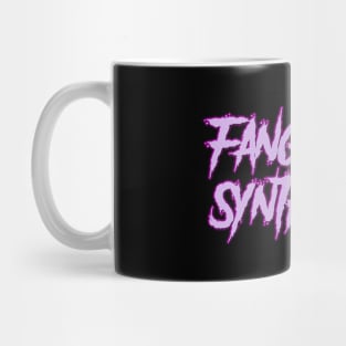 Fangs and Synth Big Violet Logo Mug